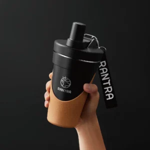 隨行杯【rantra-隨行杯】- 時尚黑 贈杯套+吸管
