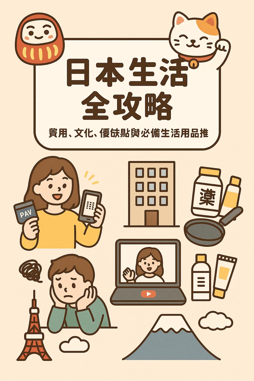 You are currently viewing 日本生活費用、文化、優缺點與必備生活用品推薦