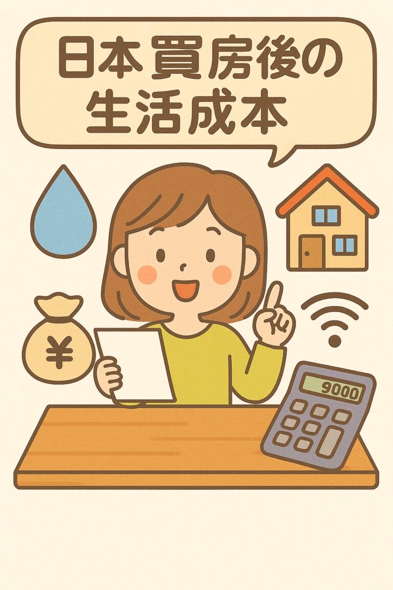 Read more about the article 日本買房生活成本計算｜水電費、網路費、管理費計算（2025最新版）