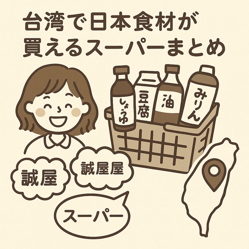 You are currently viewing 台湾で日本食材が買えるスーパーまとめ【台中・誠屋・裕毛屋】