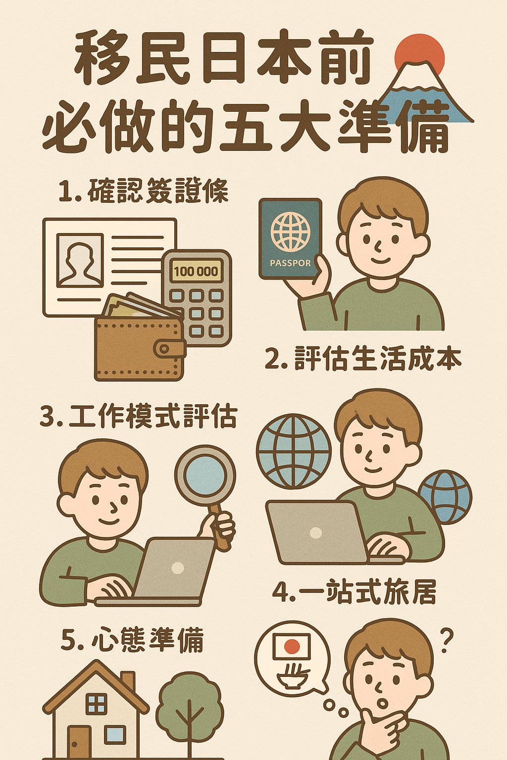 You are currently viewing 移民日本前的準備｜簽證條件、生活費試算、工作模式與旅居方案