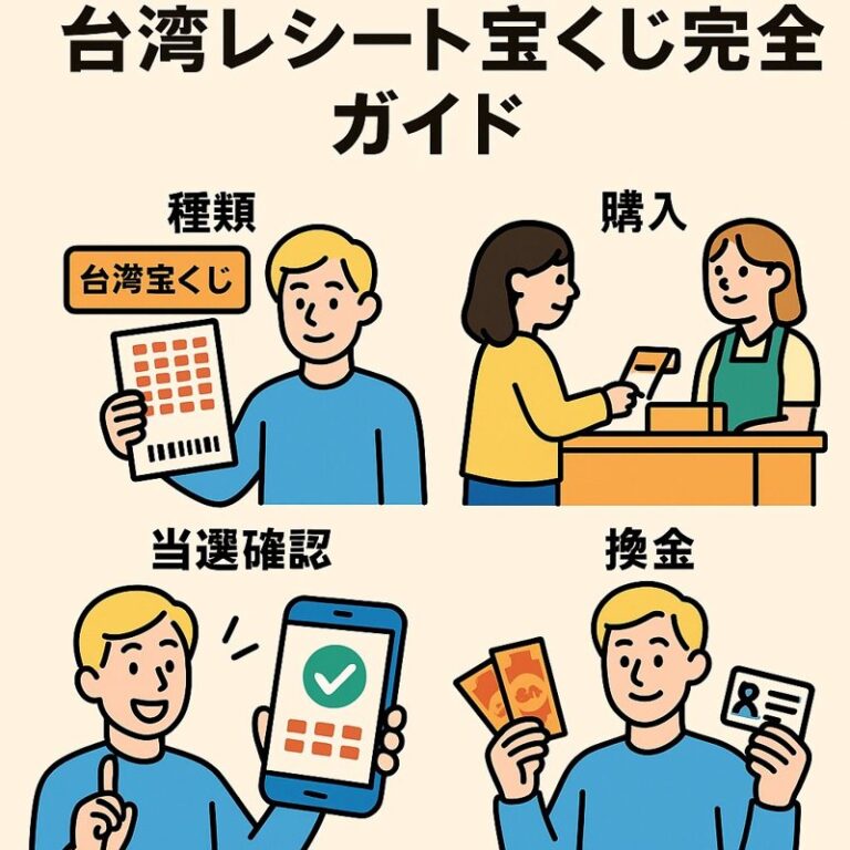 Read more about the article 台湾宝くじ｜台湾レシート宝くじ完全ガイド外国人も楽しめる｜種類・値段・購入場所・当選番号の確認方法【2026】