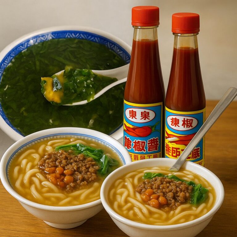 Read more about the article 《台湾台中観光》台中特有の食材と料理｜大麵羹・麻薏湯・東泉チリソース在地限定グルメ