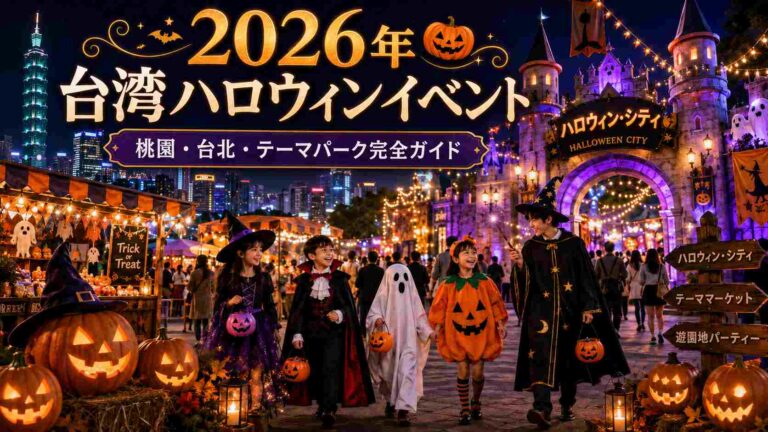 Read more about the article 【2026年】台湾ハロウィンイベント完全ガイド！桃園ハロウィン・シティ、天母、テーマパークの開催情報まとめ