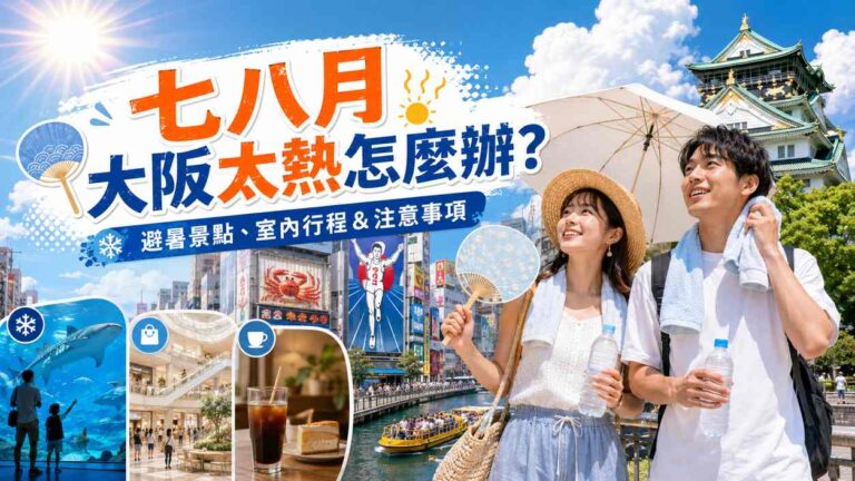 Read more about the article 七八月大阪太熱怎麼辦？大阪夏季避暑景點、室內行程與防中暑注意事項