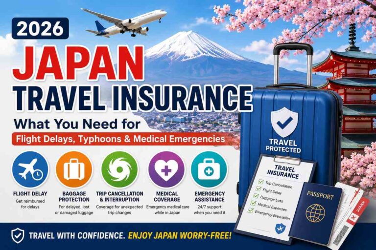 Read more about the article Japan Travel Insurance 2026: What You Need for Flight Delays, Typhoons & Medical Emergencies【japan travel guide】