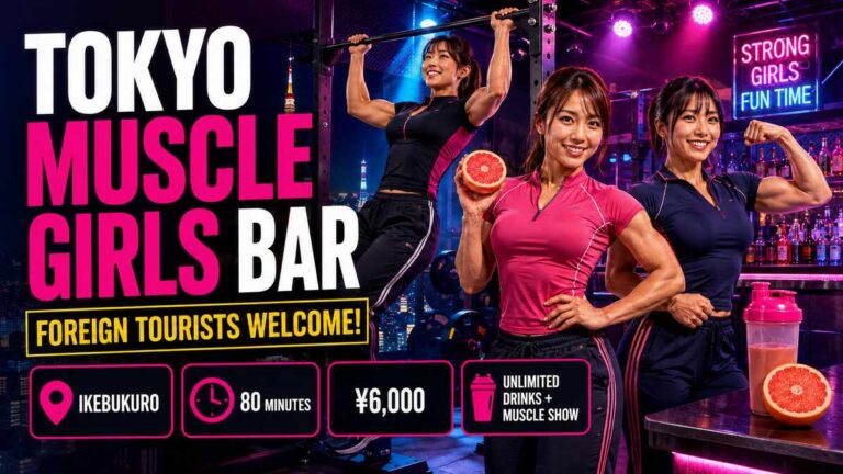 Read more about the article Tokyo Muscle Girls Bar Guide: Price, Shows, Location and Booking【japan travel guide】