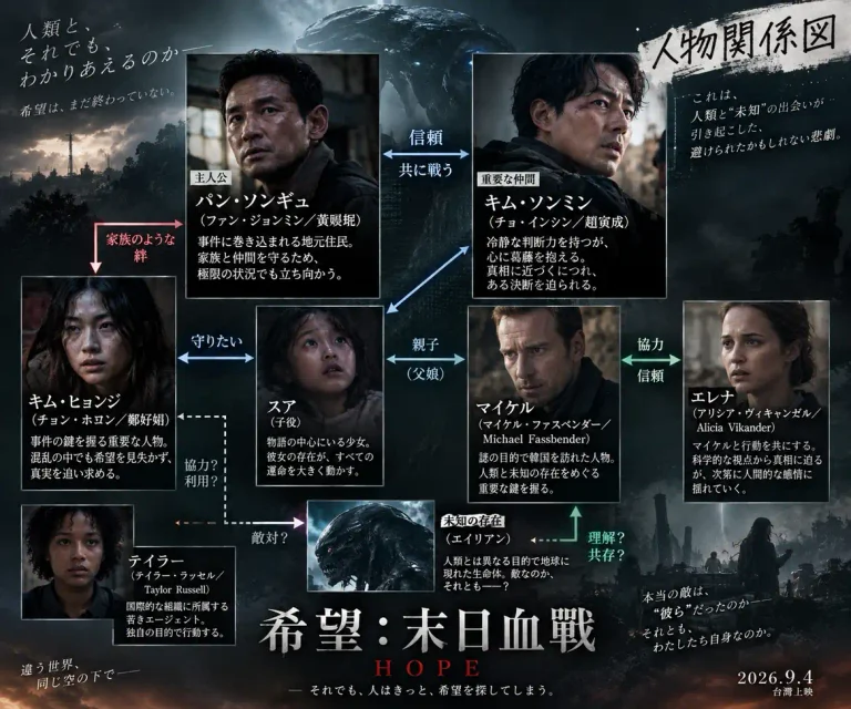 Read more about the article 韓国映画『HOPE』結末ネタバレ解説｜宇宙人はなぜ人間を襲う？あらすじ・キャスト・タイトル「希望」の意味