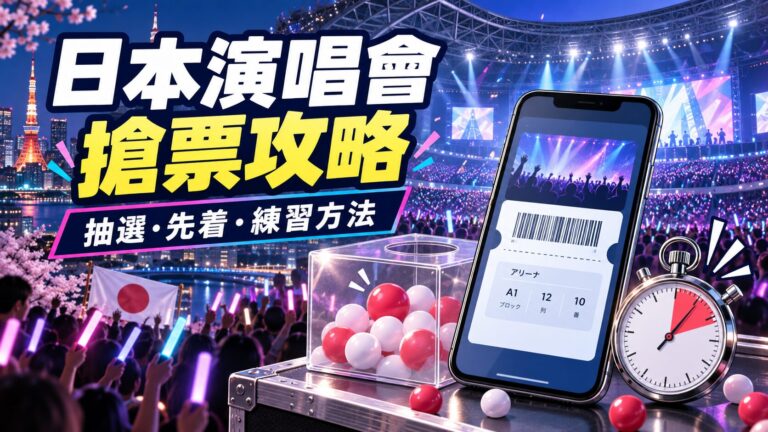 Read more about the article 日本演唱會也要搶票嗎？有搶票練習網站嗎？e＋、Ticket Pia、Lawson Ticket購票攻略