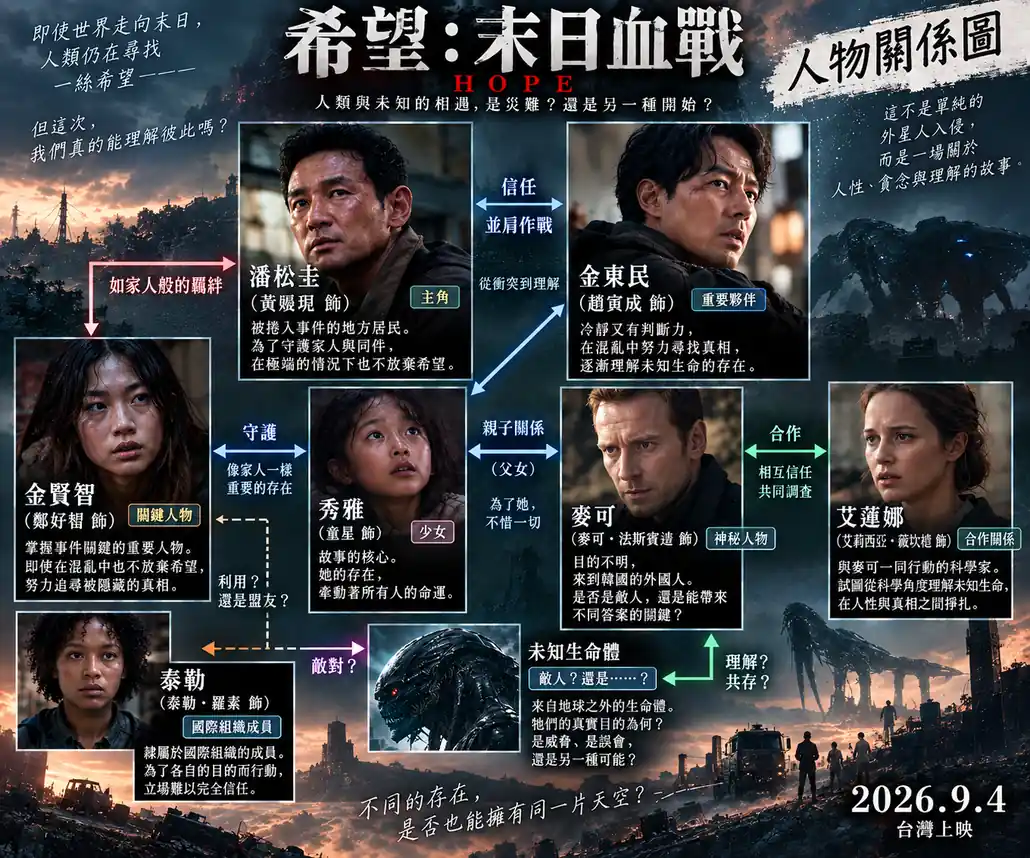 Read more about the article 《希望：末日血戰》第二週特典公開！趙寅成A3角色海報9/11開領，領取方式一次看