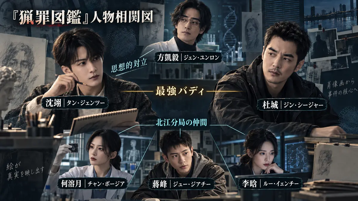 You are currently viewing 中国ドラマ『猟罪図鑑』シーズン1・2のあらすじと結末を解説！人物相関図、沈翊が杜城を刺した理由は？